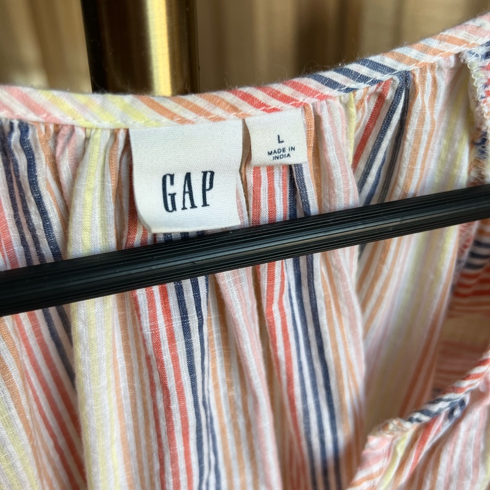 GAP Rainbow Striped blouse | Large - Picture 4 of 6
